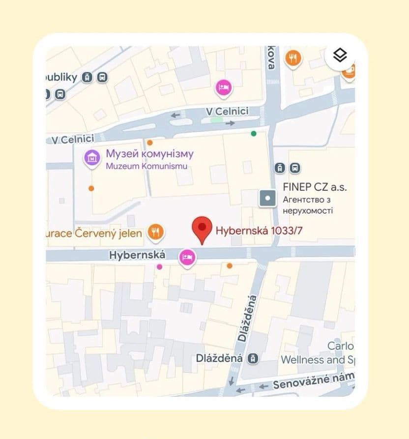 Hybernská 1033/7, Nové Město, 110 00 Praha-Praha 1, Česko